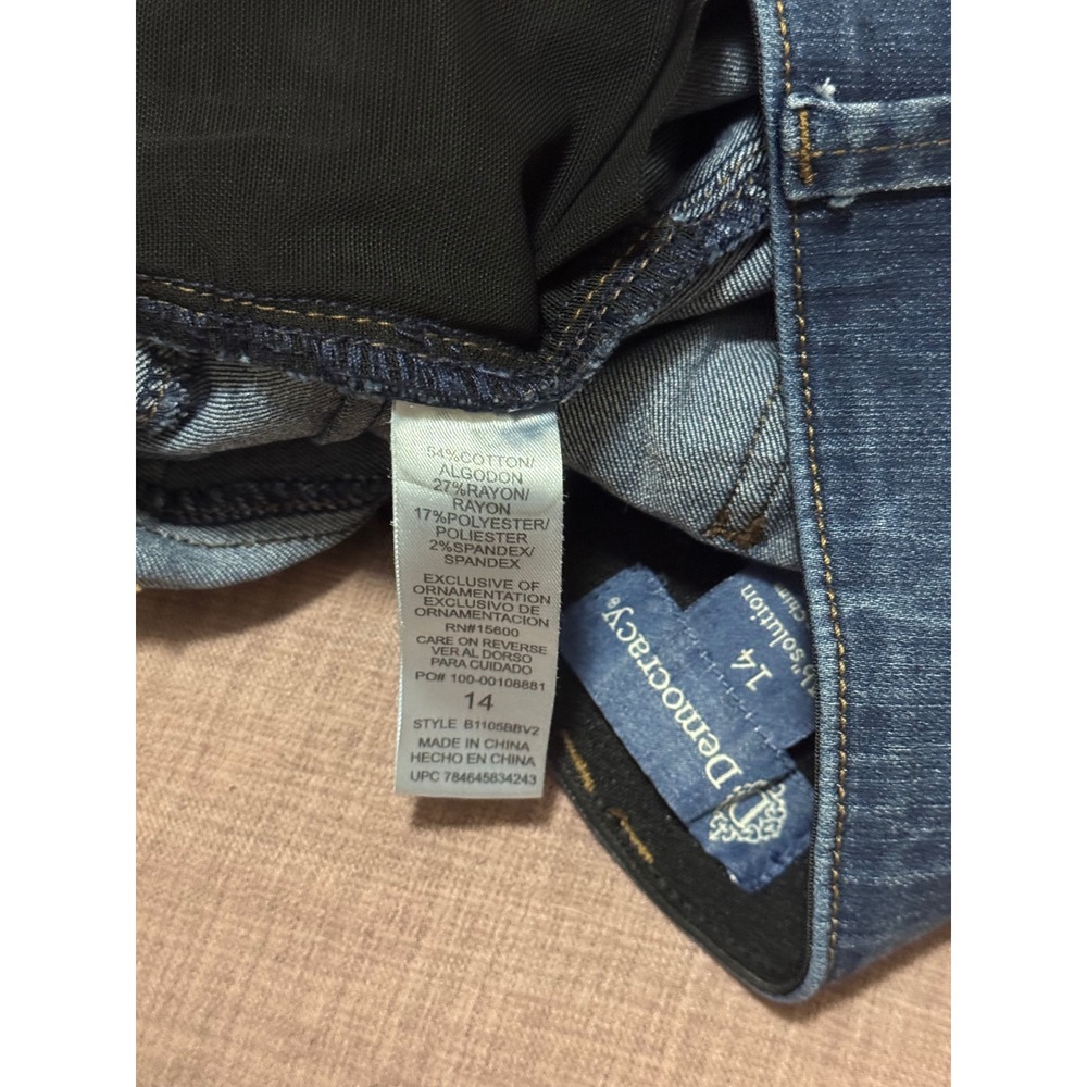 Democracy Womens Jeans 14 Blue Skinny Stretch Ab Solution - Picture 7 of 10